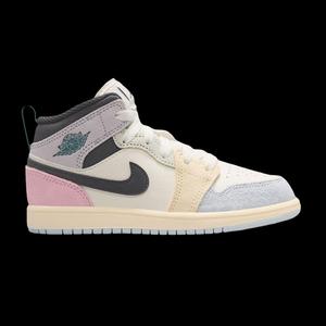 Повседневная баскетбольная обувь Air Jordan 1 Mid SE PS 'Песочный ледяной нефрит'