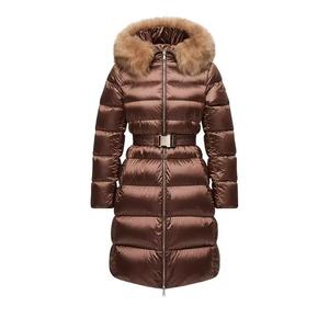 Пальто Moncler Leersies Long Coat 'Средне-бежевый'