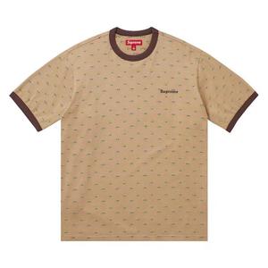 Футболки с коротким рукавом Supreme Hearts Intarsia Ringer Tee 'Tan'