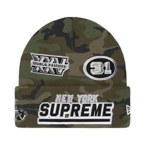 Бини Supreme New Era Football Beanie 'Woodland Camo'