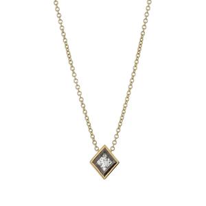 Колье The Bezel из желтого золота с бриллиантами