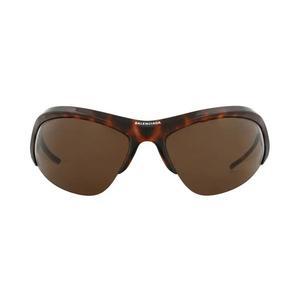 Balenciaga Shield Bio Injection Sunglasses 'Хавана/Серебро/Коричневый'