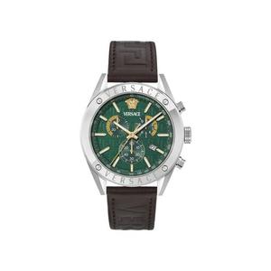 Часы Versace Athletic Chrono Leather Strap 'Нержавеющая сталь'