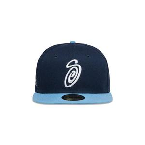 Кепки Stussy New Era 59FIFTY Swirly S Cap 'Ocean/Sky Blue'