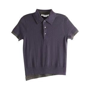 Поло Acne Studios Polo Knitwear 'Фиолетовый/Коричневый'