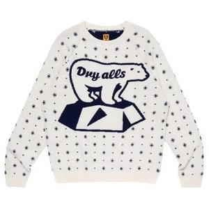 Свитеры Human Made Polar Bear Jacqurd Knit Sweater 'White'