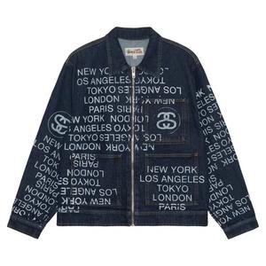 Джинсовые куртки Stussy City Link Denim Zip Work Jacket «Одна стирка»