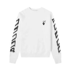Круглые свитера Off-White Spray Marker Slim Crewneck 'White/Black'