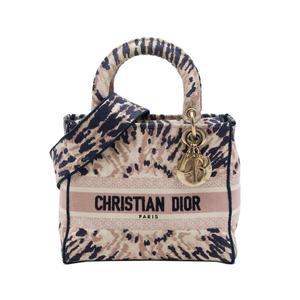 Сумка-сэтчел Embroidered Canvas Tie Dye Lady D Lite среднего размера (2020 год)