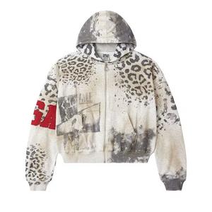 Tops Vale Forever Cheetah Zip Up 'Серый'
