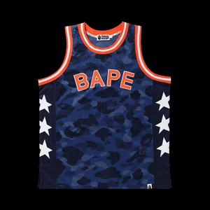 Майки BAPE Color Camo Bape Basketball Tank Top 'Navy'