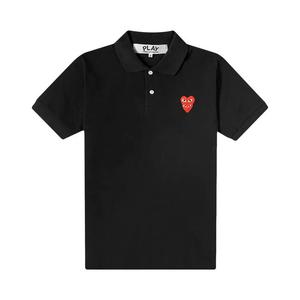 Поло Comme des Garçons PLAY Heart Logo Polo 'Black'