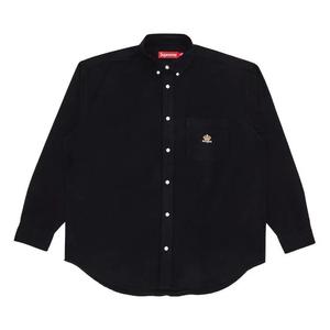 Рубашки на пуговицах Supreme Loose Fit Flannel Oxford Shirt «Черный»