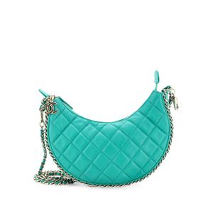 Сумка-хобо Chain Around Hook Quilted Lambskin Mini