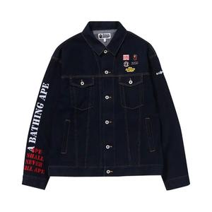 Джинсовые куртки BAPE Multi Motif Loose Fit Denim Jacket 'Индиго'