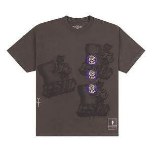 Футболки с коротким рукавом Cactus Jack by Travis Scott x Mitchell & Ness Louisiana State University Seal Tee 'Brown'