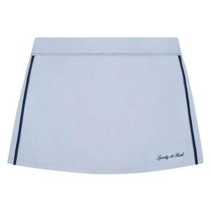 Юбка Sporty & Rich Signature Logo Court Skirt 'Ciel/Dark Navy'