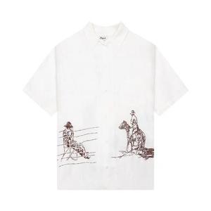 Футболки с коротким рукавом One Of These Days Remember Me Camp Shirt 'Ivory'