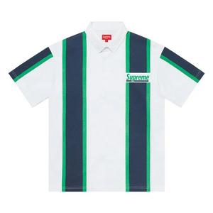 Рубашки на пуговицах Supreme Stripe Short-Sleeve Rugby 'White'