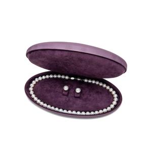 Комплект из колье и серег Classic из белого золота с жемчугом