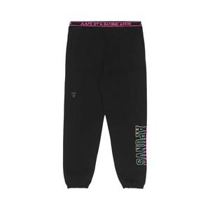 AAPE Moonface Embroidered Sweatpants 'Черный'
