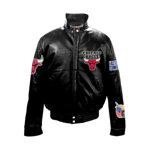 Кожаный пуховик Chicago Bulls