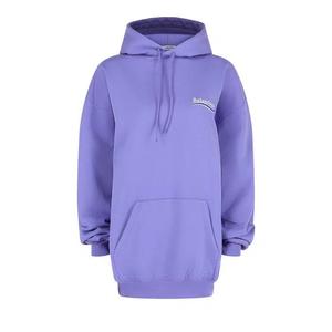 Худи Balenciaga Embroidered Logo Medium Fit Hoodie 'Light Purple/White/Blue'