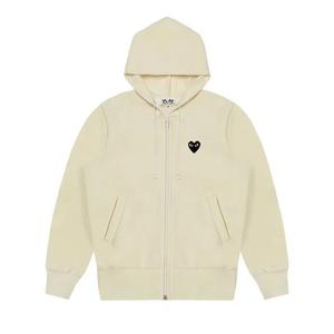 Толстовки на молнии Comme des Garçons PLAY Zip-Up Sweatshirt 'White/Black'