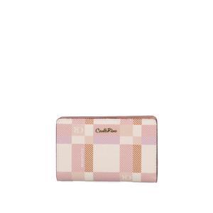 CR Dainty Check двухслойный короткий кошелек II, персиковый
