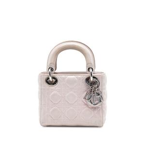 Сумка-сэтчел Mini Iridescent Lambskin Cannage Lady Dior (2015 год)