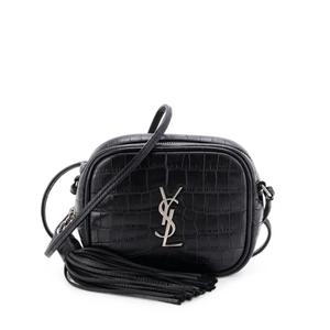 Маленькая сумка через плечо Classic Monogram Blogger с тиснением под кожу крокодила