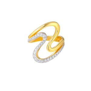 TOMEI Diamond Cut Collection Z-Wave кольцо, желтое золото 916