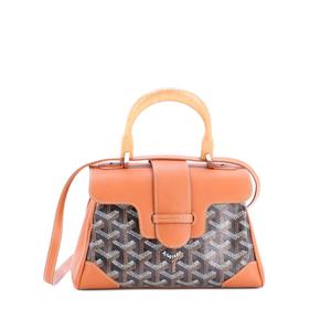 Сумка на плечо Saigon Top Handle Bag Coated Canvas with Leather Mini