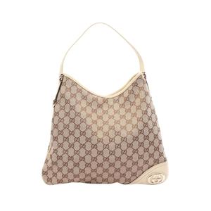 Сумка-хобо New Britt из канваса с узором GG (2000-2015 годы)