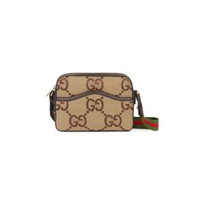 Сумки через плечо Gucci Messenger Bag With Jumbo GG 'Camel/Ebony'