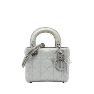 Сумка-сэтчел Mini Iridescent Lambskin Cannage Lady Dior (2015 год)