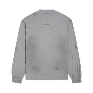 Футболка с длинным рукавом Balenciaga Long-Sleeve T-Shirt 'Серый'