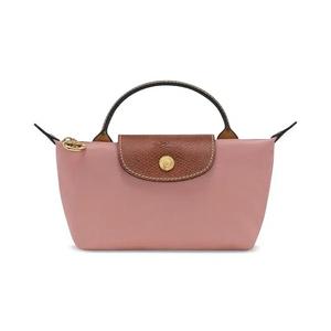 Косметички Longchamp Le Pliage Original Косметичка с ручкой 'Pink Tea'