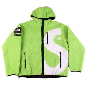 Флисовые куртки Supreme x The North Face S Logo Hooded Fleece Jacket 'Lime'