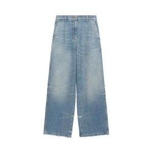 Palm Angels Wash Logo Wide Denim Jeans 'Синий'