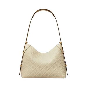 Кроссбоди-сумки Tory Burch T Monogram Pebble Messenger Bag 'Warm White'