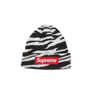 Шапки Supreme x New Era Box Logo Beanie 'Zebra'