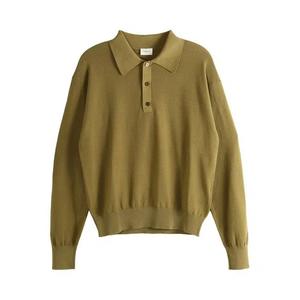 Поло Saint Laurent Polo с длинными рукавами «Khaki»