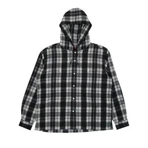 Фланелевые рубашки Supreme Printed Hooded Flannel Shirt 'Black'