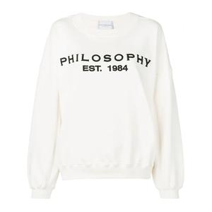 Толстовка с приспущенными плечами и логотипом