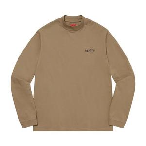 Футболки с длинным рукавом Supreme Mock Neck Long-Sleeve Top 'Dark Tan'