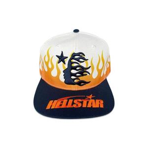 Кепки Hellstar Flame Vintage Snapback Hat 'Кремовый/Темно-синий'