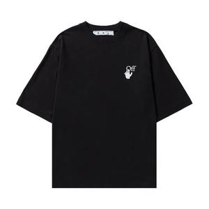 Топы Off-White Cut Here Arrow Skate Tee 'Черный/Белый'