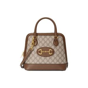 Сумки с ручками Gucci 1995 Horsebit Small Top Handle Bag 'Бежевый/Коричневый сахар'