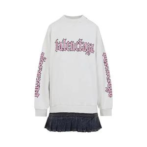 Платья средней длины Balenciaga Hybrid Dress 'Dirty White'